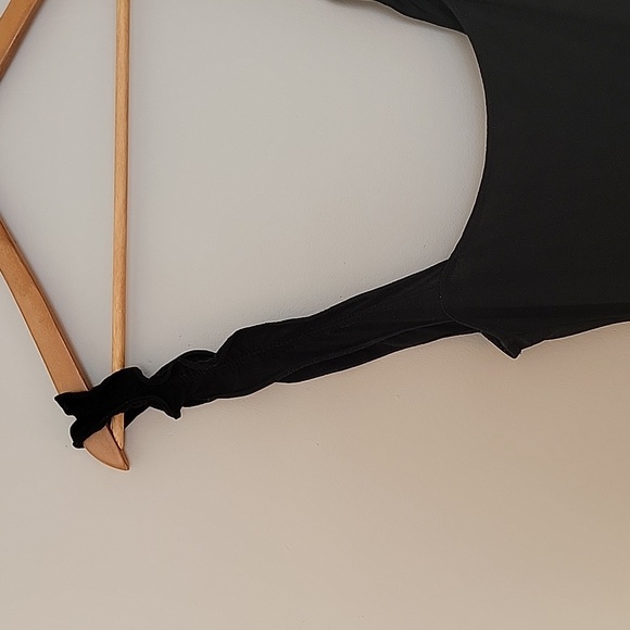 Reformation Sz S Knit Midi Black Dress Pockets - Picture 3 of 8